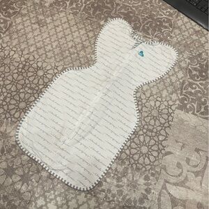 Love to Dream White and Gray Swaddle